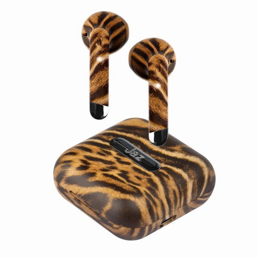 SBS Mobile наушники TWS Jaz Hoox Wild Cheetah, тигровый окрас