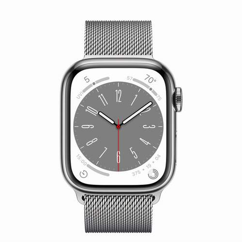Apple Watch Series 8 - Silver Stainless Steel 41 мм, ремешок Milanese Loop, цвет Silver