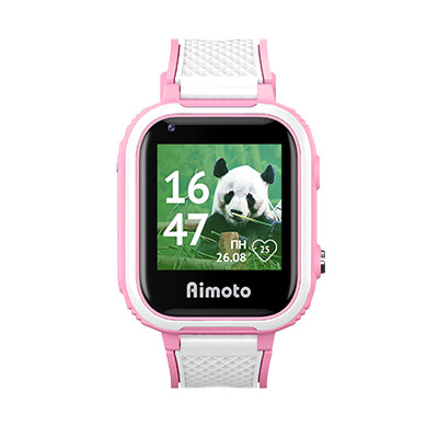 Aimoto Indigo детские умные часы 4G с видеозвонком и мощной батареей (розовый) 9500103