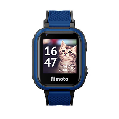 Aimoto Indigo Умные часы 4G с видеозвонком и мощной батареей (черный) 9500102