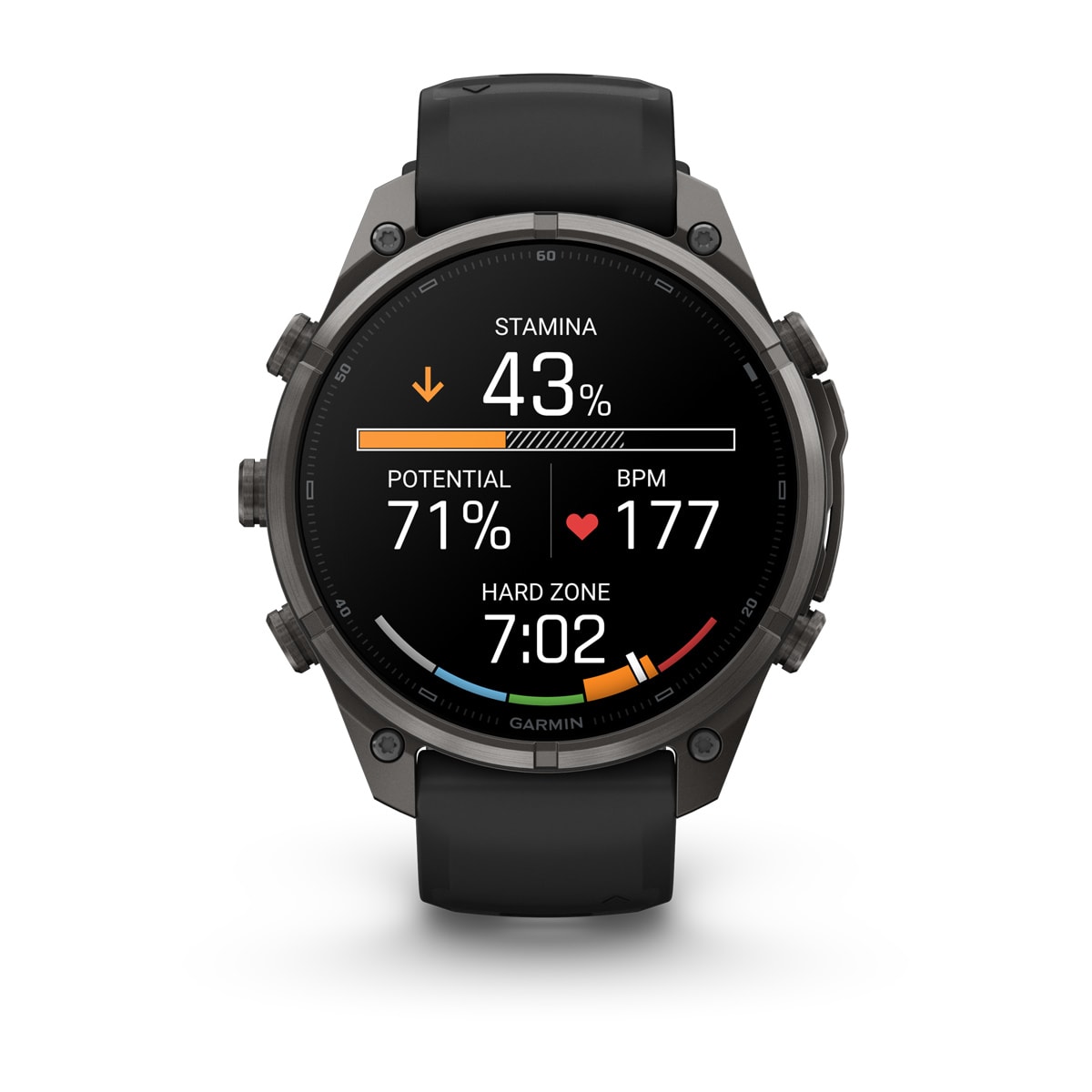fenix 9 Pro - 47 мм, титановый, угольно-серый DLC, черно-серый силиконовый ремешок №422 fenix 9 Pro - 47 мм, титановый, угольно-серый DLC, черно-серый силиконовый ремешок №422