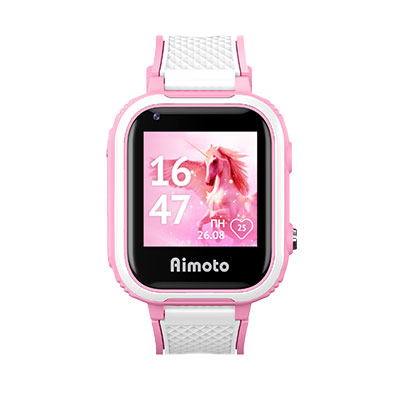Aimoto Indigo детские умные часы 4G с видеозвонком и мощной батареей (розовый) 9500103 №422