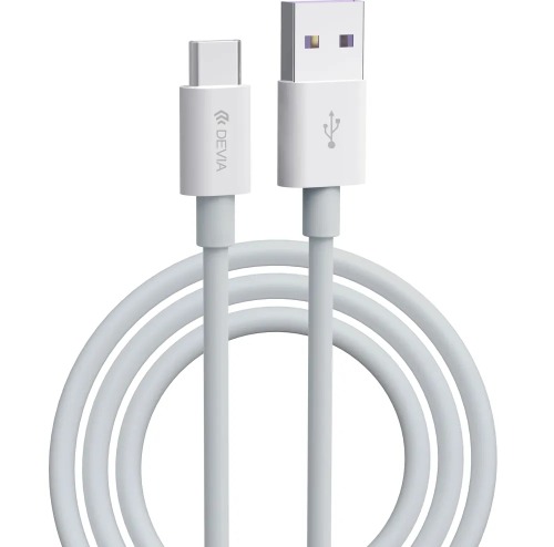 Devia Кабель Smart series Super Charge Cable Full Compatible, USB - Type-C, 5 А, 1.5 м, белый