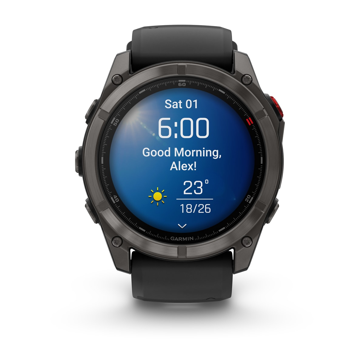 fenix 8 Pro - 51 мм, AMOLED, Sapphire, DLC, угольно-серый, черный силиконовый ремешок №422 fenix 8 Pro - 51 мм, AMOLED, Sapphire, DLC, угольно-серый, черный силиконовый ремешок №422