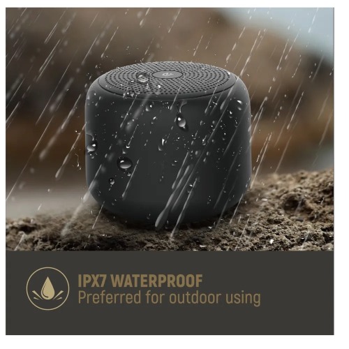 Devia Портативная колонка Kintone Series Mini Waterproof, 800 мАч, 5 Вт, черная