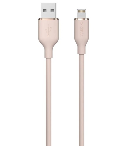Devia Кабель силиконовый Jelly Series, USB - Lightning, 1.2 м, розовый