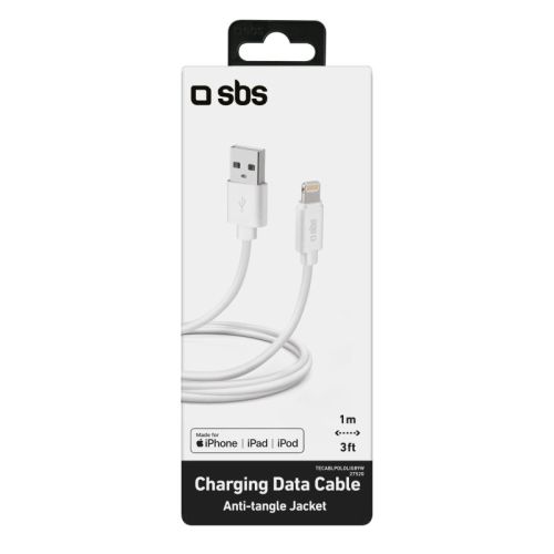 SBS Mobile Кабель Lightning USB Polo Collection 1 м, белый №422
