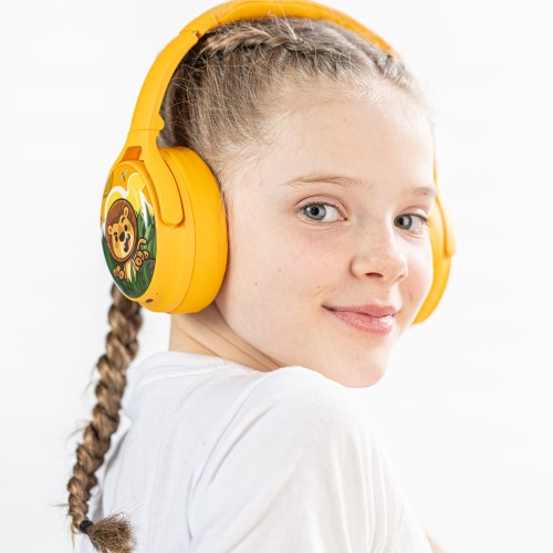 Onanoff детские беспроводные наушники BuddyPhones Cosmos Plus, желтые