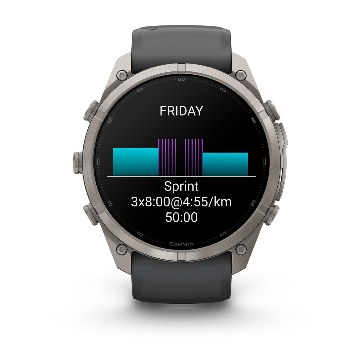fenix 9 Pro - 51 мм, титановый, черный силиконовый ремешок №422 fenix 9 Pro - 51 мм, титановый, черный силиконовый ремешок №422