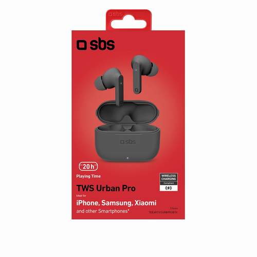 SBS наушники TWS Urban Pro, Bluetooth 5.0, черные №422