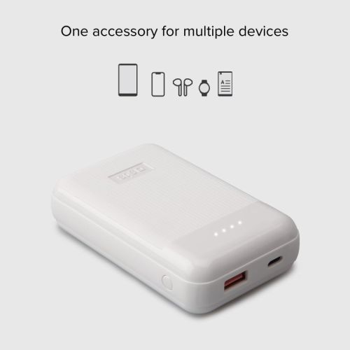 SBS Mobile Аккумулятор 10.000 mAh 1 USB + 1 Type-C, PD 20W, белый