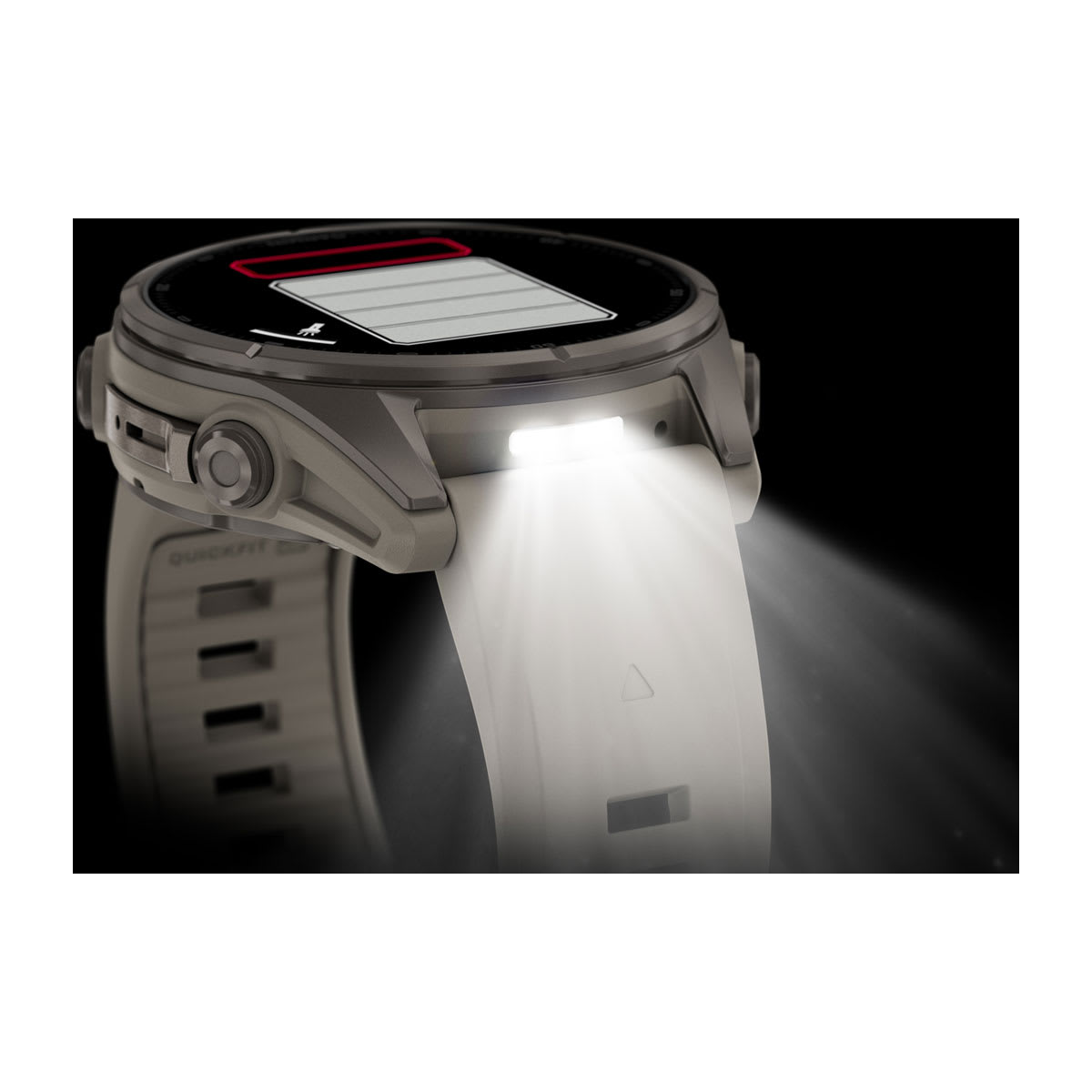 fenix 9 - 43 мм, титановый, туманно-серый силиконовый ремешок №422