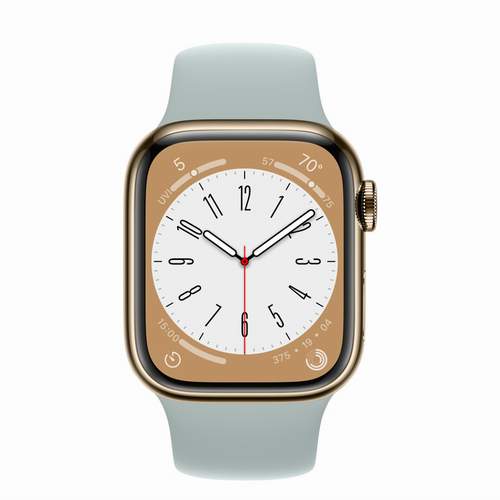 Apple Watch Series 8 - Gold Stainless Steel 41 мм, ремешок Sport Band, цвет Succulent №422