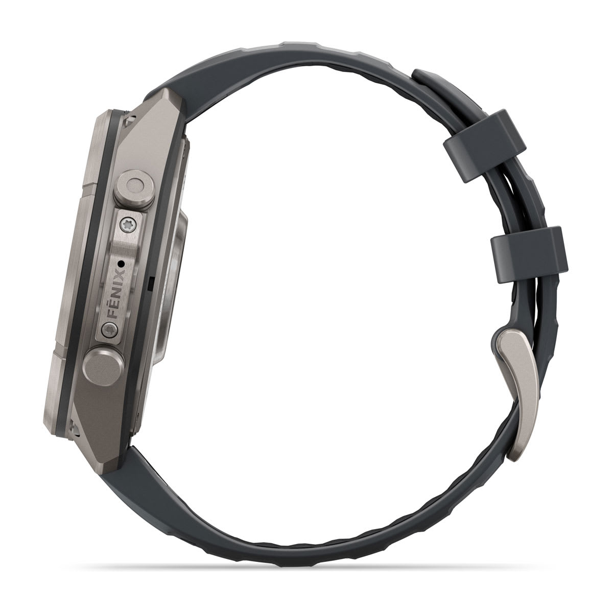 fenix 9 Pro - 47 мм, титановый, черный силиконовый ремешок №422