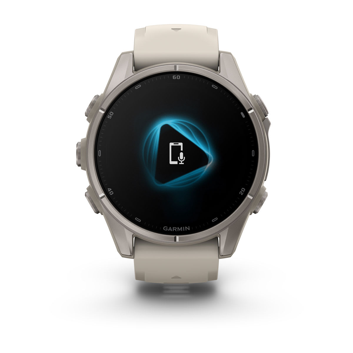 fenix 9 - 43 мм, титановый, туманно-серый силиконовый ремешок №422