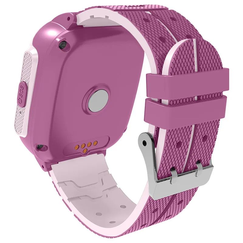 Aimoto Integra 4G, детские умные часы, датчик температуры тела, видеозвонок, GPS (розовые) №422