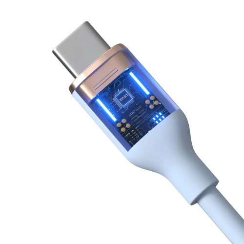 Devia Кабель силиконовый Jelly Series, USB - Type-C, 1.2 м, голубой