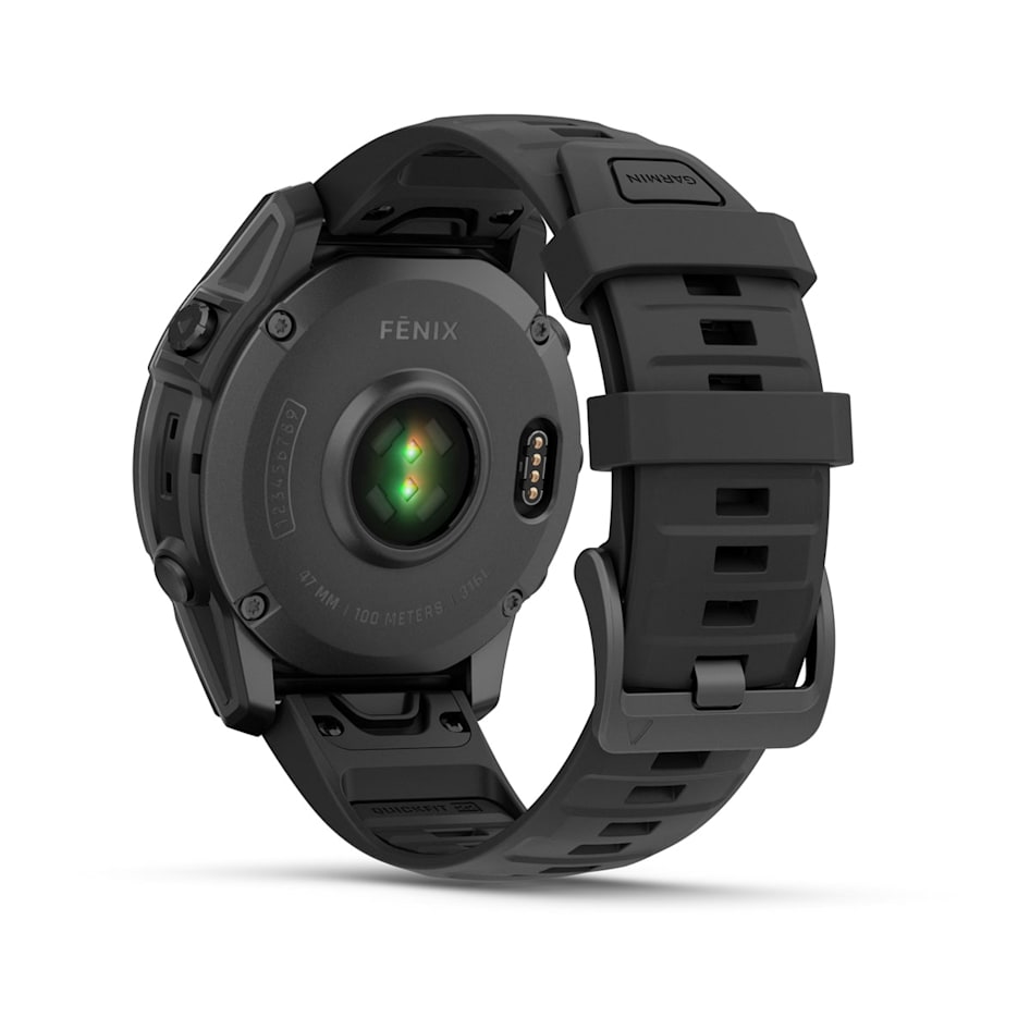 fenix E - 47 мм, AMOLED, серый безель, черный силиконовый ремешок №422