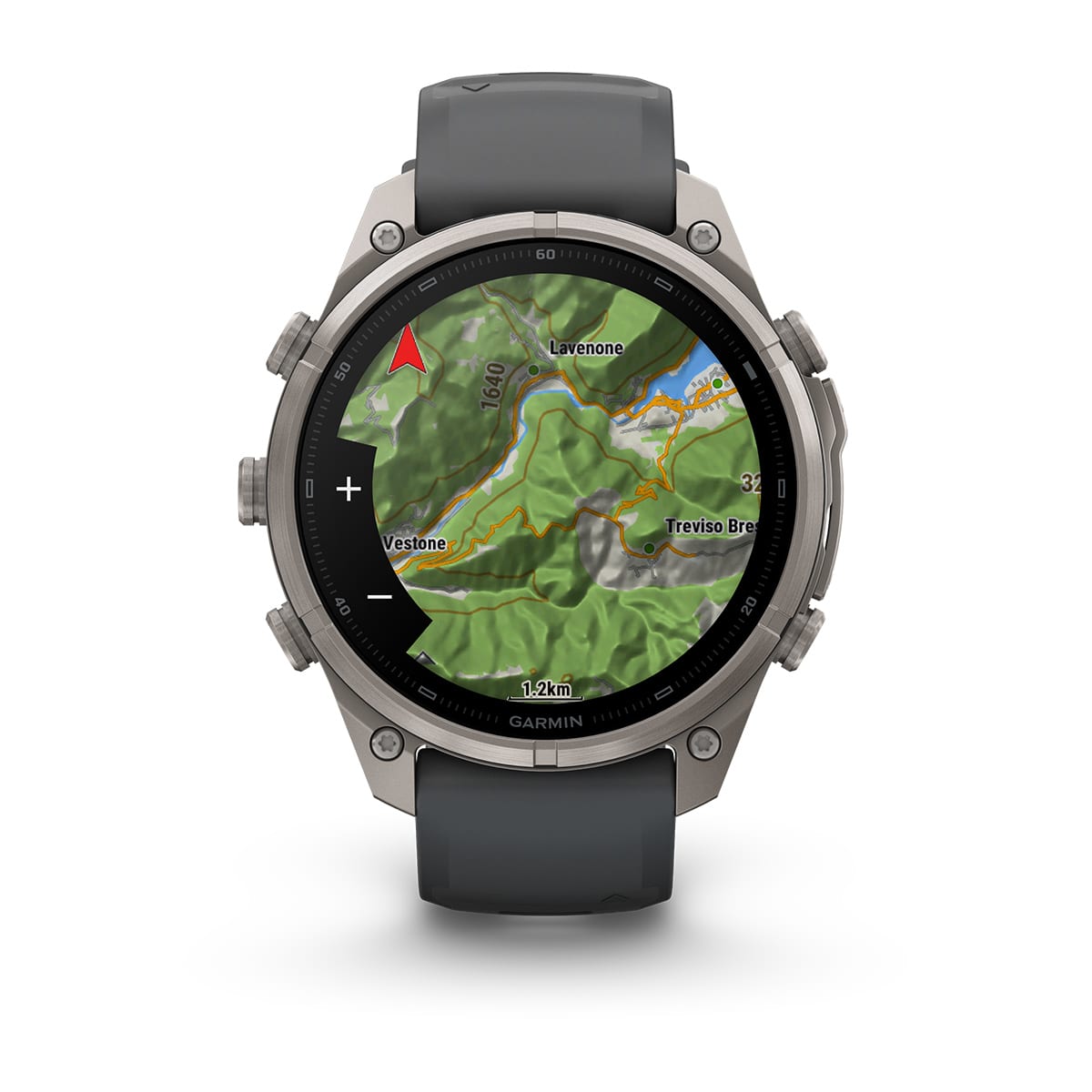 fenix 9 Pro - 47 мм, титановый, черный силиконовый ремешок №422