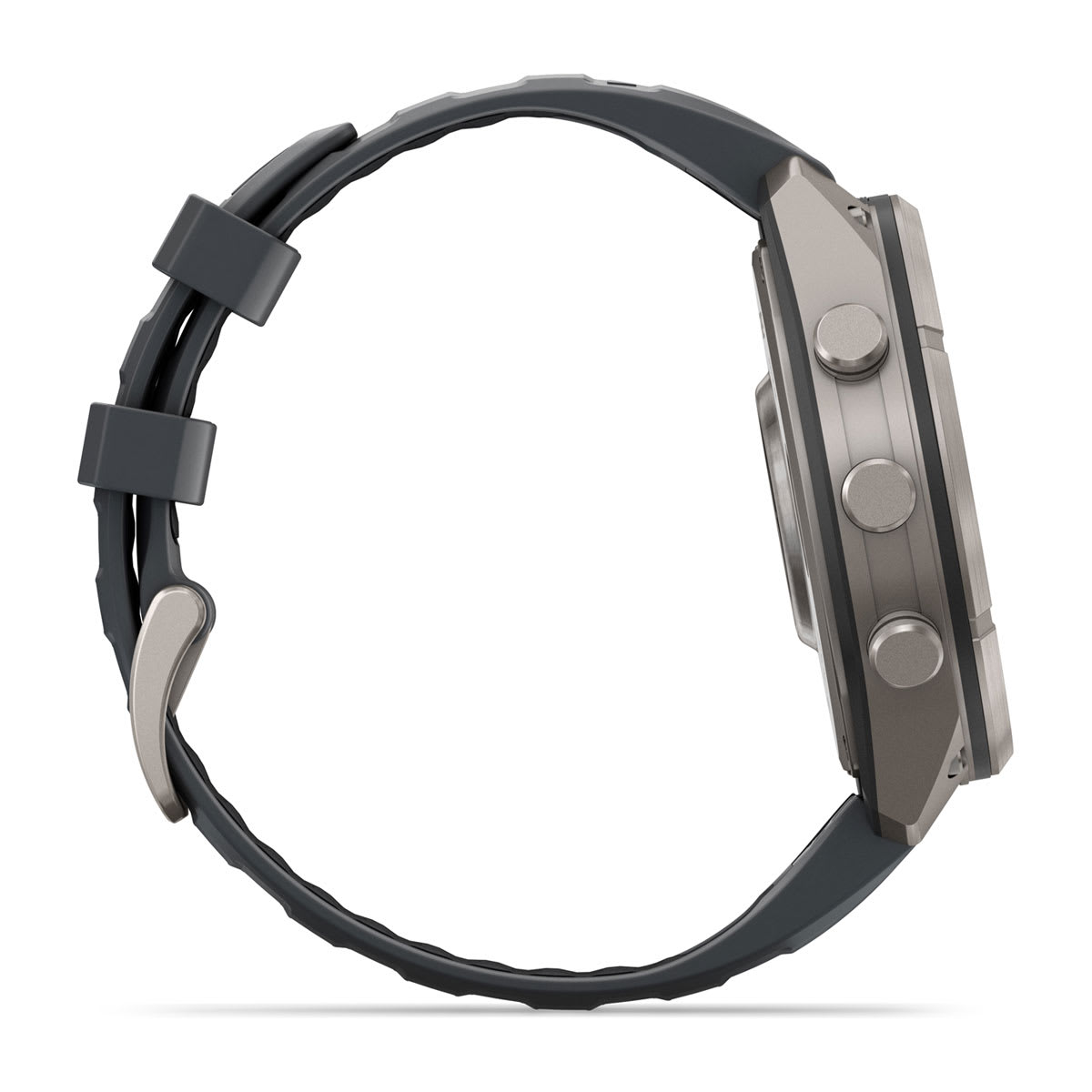 fenix 9 Pro - 47 мм, титановый, черный силиконовый ремешок №422