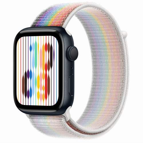 Apple Watch Series 8 - Midnight Aluminium 45 мм, ремешок Sport Loop Pride Edition