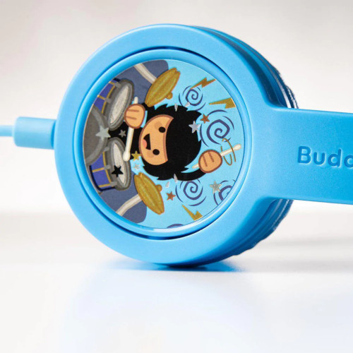 Onanoff детские проводные наушники BuddyPhones Explore Plus, голубые