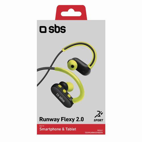 SBS Mobile наушники TWS Runway Flexy 2.0, Bluetooth 5.0, черные №422