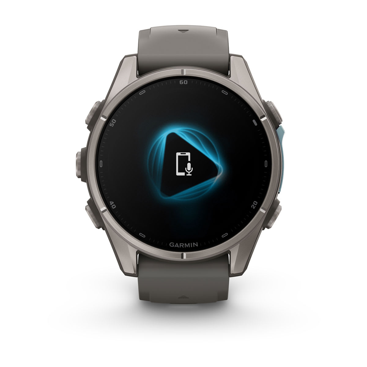 fenix 9 - 43 мм, титановый, пепельно-серый силиконовый ремешок №422 fenix 9 - 43 мм, титановый, пепельно-серый силиконовый ремешок №422