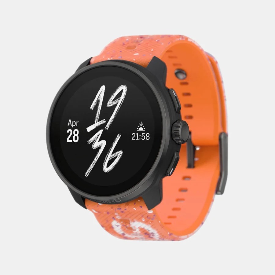 Комплект часы SuuntoRace S Power Orange, оранжевые и наушники Suunto Lime Blue №422