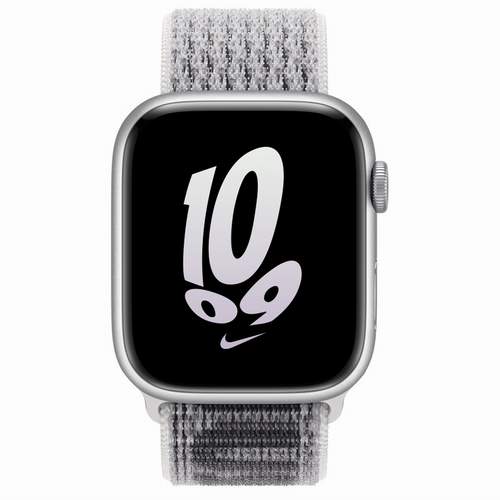 Apple Watch Series 8 - Silver Aluminium 45 мм, ремешок Nike Sport Loop Summit White