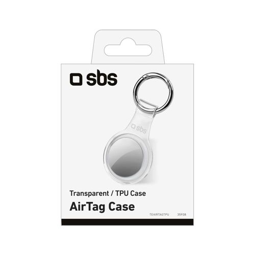 SBS Mobile Чехол для AirTag, силиконовый, прозрачный