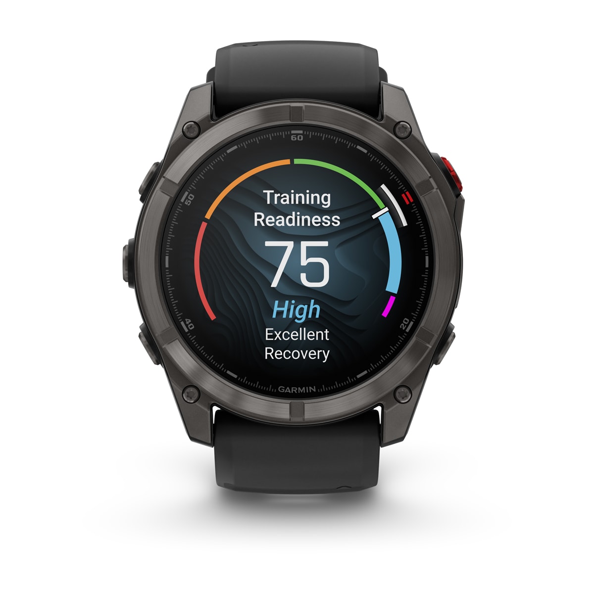 fenix 8 Pro - 51 мм, AMOLED, Sapphire, DLC, угольно-серый, черный силиконовый ремешок №422 fenix 8 Pro - 51 мм, AMOLED, Sapphire, DLC, угольно-серый, черный силиконовый ремешок №422