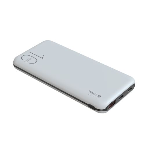 Devia внешний аккумулятор Smart 10000 мАч, 22.5 Вт, Power Bank, белый