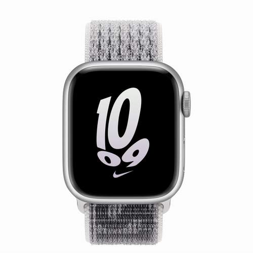 Apple Watch Series 8 - Silver Aluminium 41 мм, ремешок Nike Sport Loop Summit White