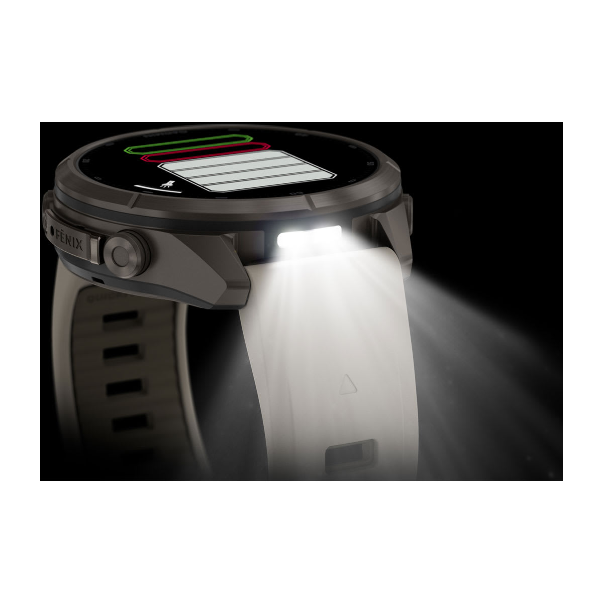 fenix 9 Pro - 43 мм, титановый, туманно-серый/темный песчаник силиконовый ремешок №422 fenix 9 Pro - 43 мм, титановый, туманно-серый/темный песчаник силиконовый ремешок №422