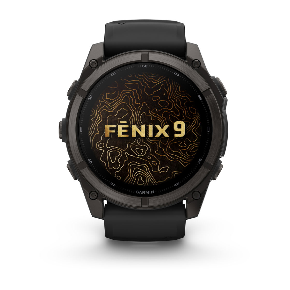 fenix 9 - 51 мм, титановый, угольно-серый DLC, черный силиконовый ремешок №422 fenix 9 - 51 мм, титановый, угольно-серый DLC, черный силиконовый ремешок №422
