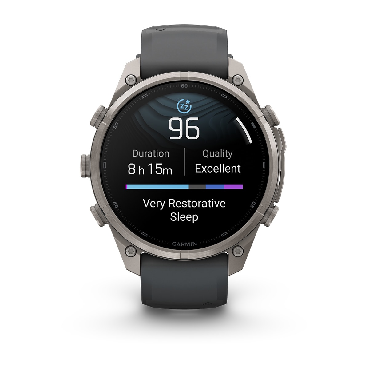 fenix 9 Pro - 47 мм, титановый, черный силиконовый ремешок №422