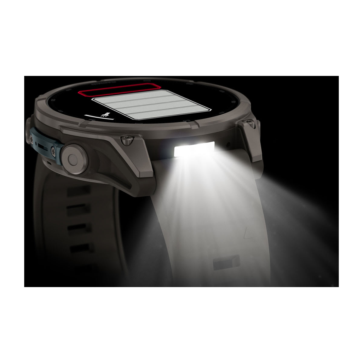 fenix 9 - 47 мм, титановый, пепельно-серый силиконовый ремешок №422 fenix 9 - 47 мм, титановый, пепельно-серый силиконовый ремешок №422