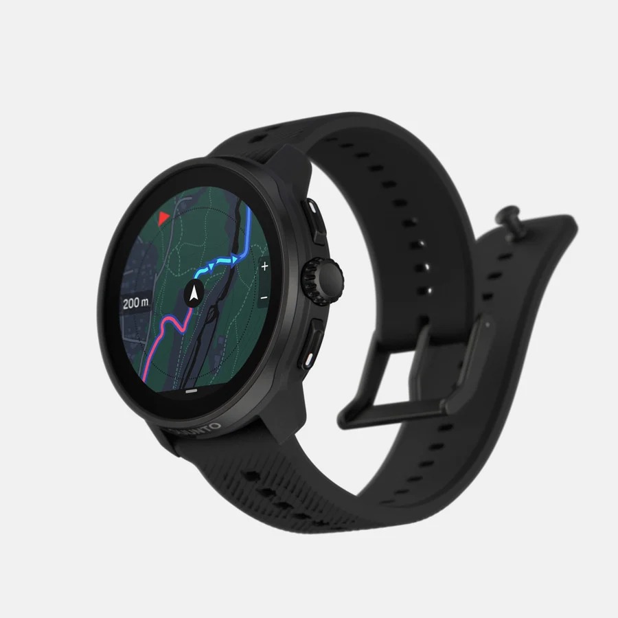 Комплект часы Suunto Race S All Black, черные и наушники Suunto Aqua Light Tidal Black №422