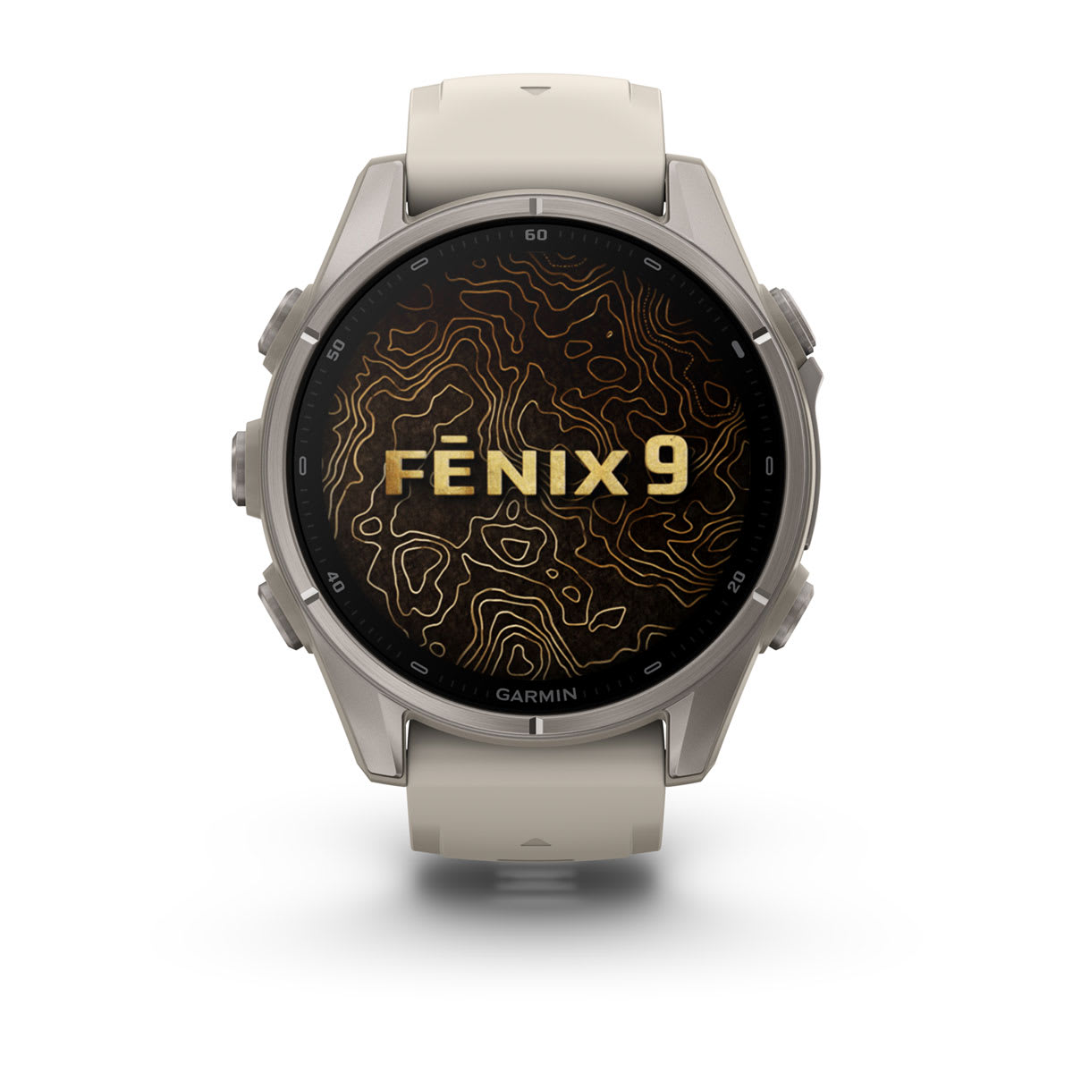 fenix 9 - 43 мм, титановый, туманно-серый силиконовый ремешок №422