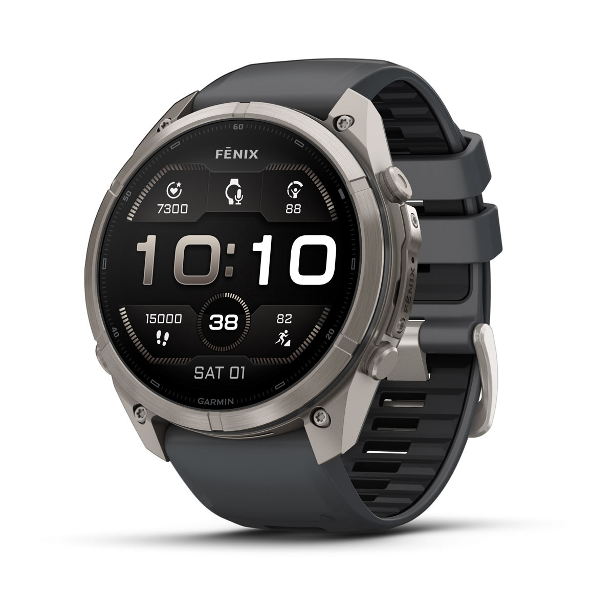 fenix 9 Pro - 51 мм, титановый, черный силиконовый ремешок №422 fenix 9 Pro - 51 мм, титановый, черный силиконовый ремешок №422