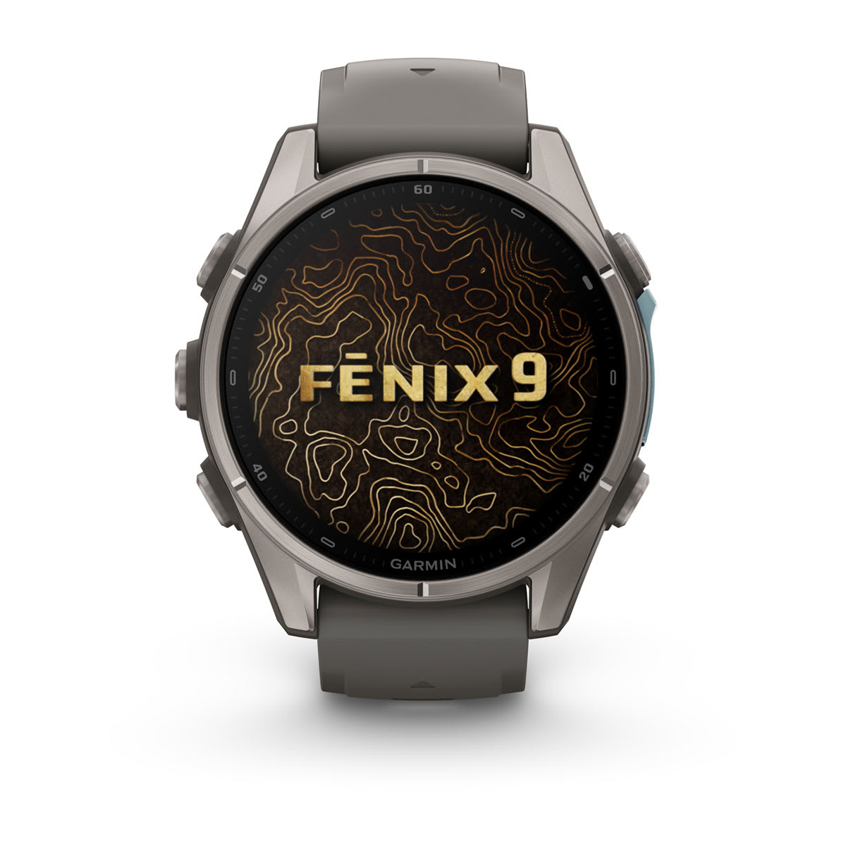 fenix 9 - 43 мм, титановый, пепельно-серый силиконовый ремешок №422 fenix 9 - 43 мм, титановый, пепельно-серый силиконовый ремешок №422