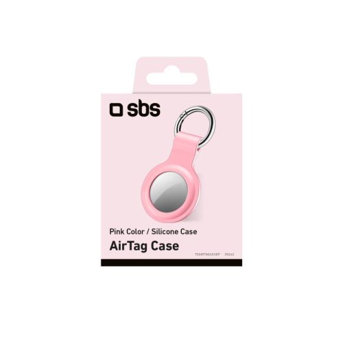 SBS Mobile Чехол для AirTag, силиконовый, розовый №422