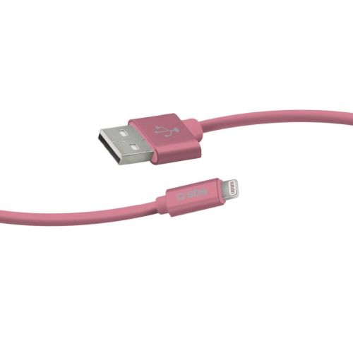 SBS Mobile Кабель Lightning USB Polo Collection 1 м, розовый