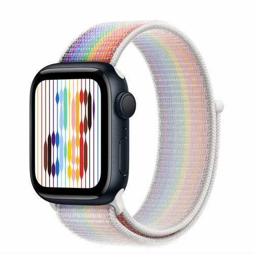 Apple Watch Series 8 - Midnight Aluminium 41 мм, ремешок Sport Loop Pride Edition