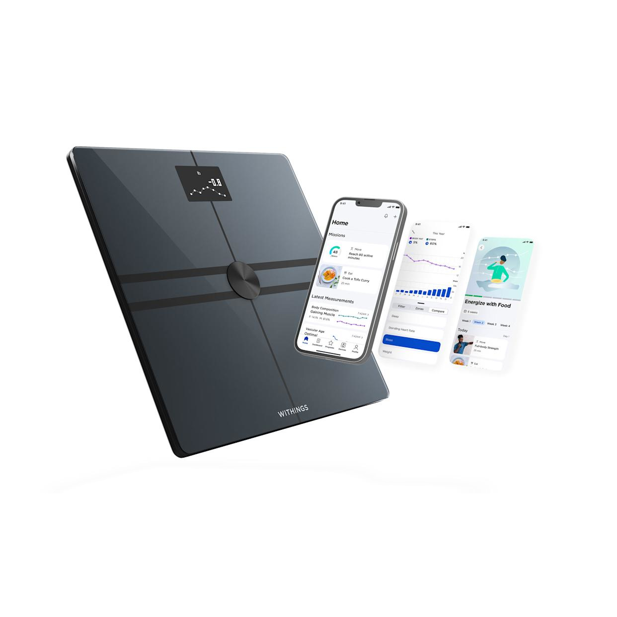 Смарт-весы Withings Body Comp Black, черные №422
