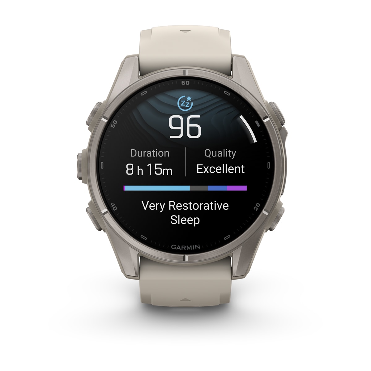 fenix 9 - 43 мм, титановый, туманно-серый силиконовый ремешок №422