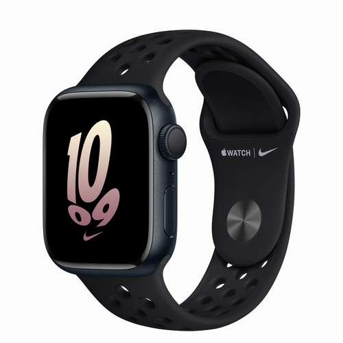 Apple Watch Series 8 - Midnight Aluminium 41 мм, ремешок Nike Sport Band Black