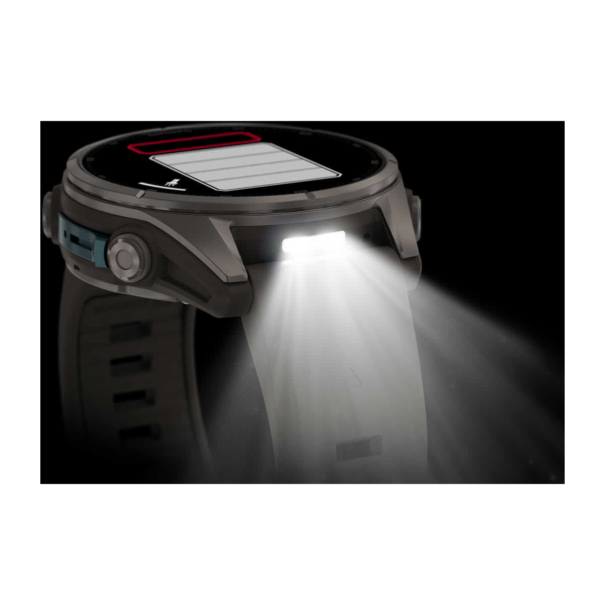 fenix 9 - 43 мм, титановый, пепельно-серый силиконовый ремешок №422 fenix 9 - 43 мм, титановый, пепельно-серый силиконовый ремешок №422