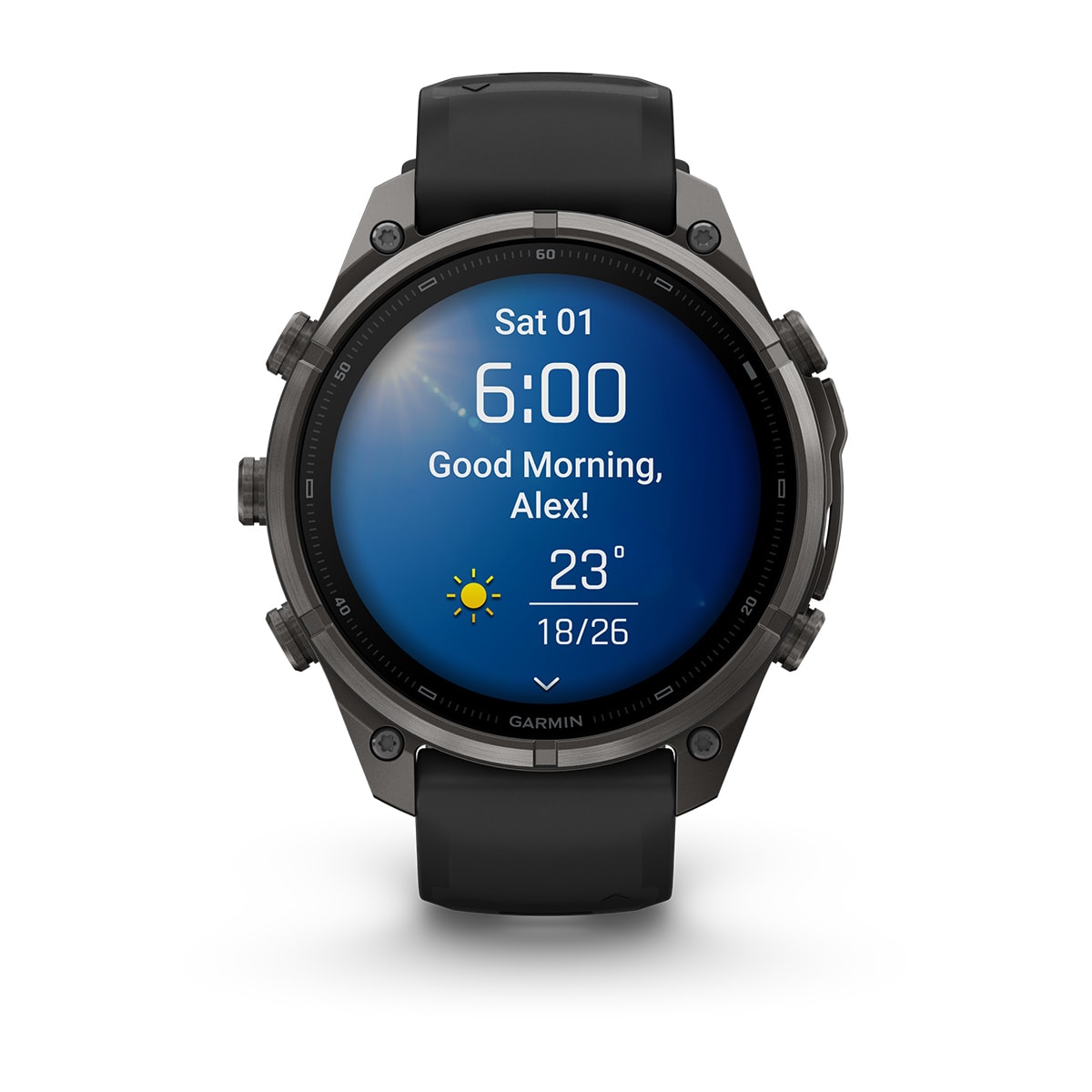 fenix 9 Pro - 47 мм, титановый, угольно-серый DLC, черно-серый силиконовый ремешок №422 fenix 9 Pro - 47 мм, титановый, угольно-серый DLC, черно-серый силиконовый ремешок №422